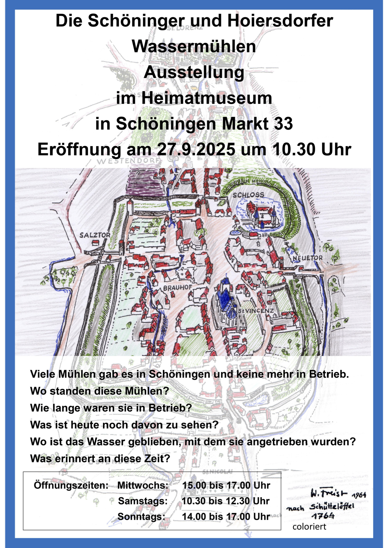Ausstellungseröffnung: Die Schöninger und Hoiersdorfer Wassermühlen